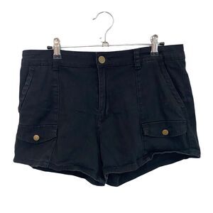 ModCloth 12 Shorts Black Solid Cargo Pockets Casual Basic